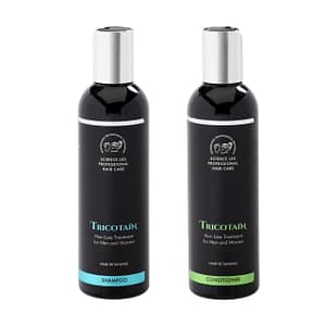 Tricotain Hair Retaining Shampoo and Conditioner Front labels